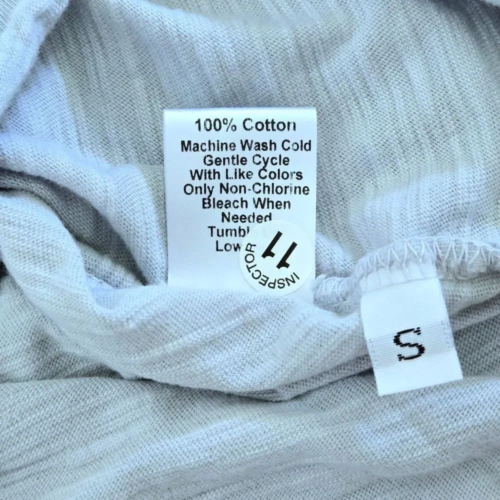 Wilt🥀 Dusty Blue💙-Grey🩶 Slub Knit V-Neck Top - NWT - Picture 6 of 15